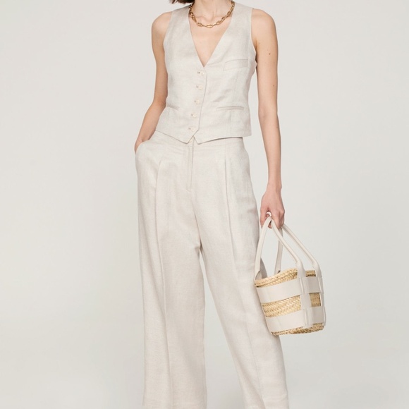 Rosetta Getty cropped vest pantsuit - Picture 3 of 4